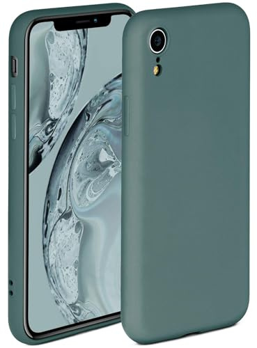 ONEFLOW Soft Case für iPhone XR Hülle aus Silikon mit Kameraschutz, Silikonhülle mit erhöhtem Schutz fürs Display, Backcover Schutzhülle, weiche Handyhülle, Petrol