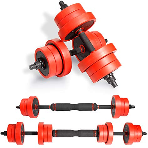 CCLIFE ZERRO Set manubri Palestra Regolabili Ghisa Manubrio Regolabile Kit Pesi Palestra manubri bilanciere con Pesi 20 40kg