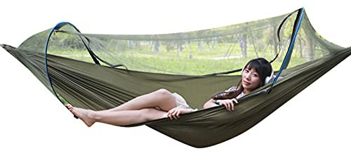 YYL Überrollschutz Doppelhängematte Hängende Hängematte Cotton Soft Swing mit Moskitonetz Ultraleicht und Langlebig (Color : Style4)