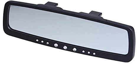 MoreChioce Innenspiegel Rückspiegel - Weitwinkel Panorama Blendschutz Gebogener Spiegel Mit Verstellbarem Clip für Auto SUV LKW, 270mm x 80mm Schwarz