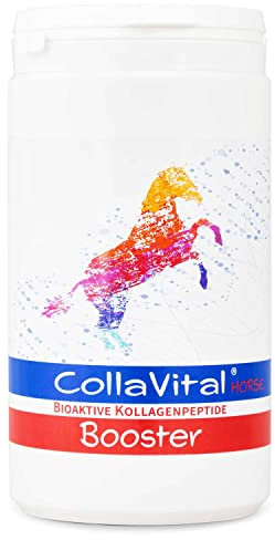 CollaVital® Horse Booster Kollagen TYP 2 Pulver 500 g - Gelenkpulver aus bioaktiven Kollagen Hydrolysat für Pferde 200g bioaktive Kollagenpeptide mit Chondroitinsulfat und Hyaluronsäure DE Germany