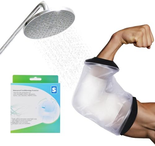 JUNUNDJING Copertura Impermeabile Per Braccio, Copri PICC, Protezione PICC Per Doccia, Protezione Per Ferite E Gomitiere, Si Adatta ALla Maggior Parte Delle Braccia Normali Di Adulti/Bambini, Taglia S