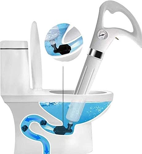 SPUZZO Toilet Plunger Air Drain Blaster Powerful Dredge Pipeline Multi-Function Pressure Pump Cleaner for Sink, Bathroom, Floor Drain, Washbasin