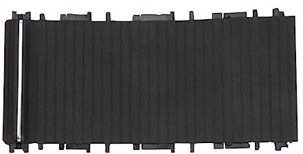 MORREZ Passend for BMW E46 3 Serie 98–05 Mittelkonsolen-Abdeckung, Getränkehalter, Schiebe-Rollo, Vorhang, hintere Konsolen-Ablage-Abdeckung (Color : Black)