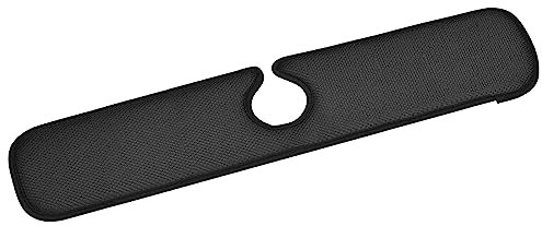 sourcing map Kitchen Sink Splash Guard Faucet Mat, Splash Guard Behind Faucet Drip Catcher for Kitchen, Bathroom,Sink Mat, Dish Drying Mat, Black