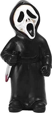 nezababy HorrorfilmGartenzwerge Killer Set Alptraum auf der Elm Straße Mörder Michael Myers Freddy Jason Halloween Zombie Zwerg Harz-Figuren für drinnen und draußen Hof Dekor