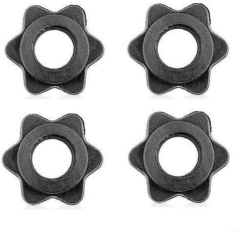 Spin Lock Collars for Standard Weight Training Bars and Dumbbell Bars, Dumbell Weight Lifting Fitness Training Collars Screw Clamps
