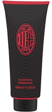 DIAMOND INTERNATIONAL MILAN | Shampoo & Gel Doccia per Uomo, con Fragranza Legnosa e Speziata, Packaging Elegante Rossonero, Made in Italy, 400 ml