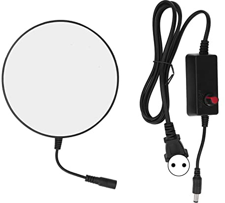 Anneau Lumineux LED, Lampe Annulaire LED, Lampe LED de Microscope Réglable Haute luminosité pour Expérience AC 0-250 V, éclairages LED de Microscope (Prise UE)