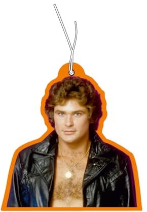 DAVID HASSELHOFF - Set di 2 ciondoli profumati a forma di albero profumato, per auto, per bambini, Baywatch Knight Rider
