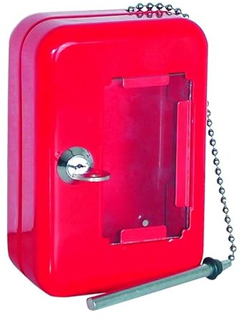 Caja de emergencia con martillo