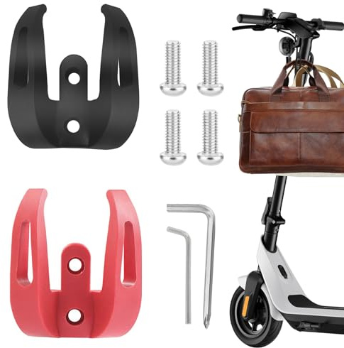 2 Stk Elektroroller Haken, Doppelhaken kompatibel für Xiaomi Scooter, Multifunktionshaken, Haken für Scooters, Haken Montage Zubehör kompatibel für Xiaomi Pro 2/Pro/M365/1S/Lite (mit Schrauben)