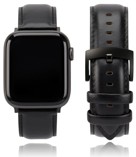 CORROPELLE Bracelet Montre Cuir Compatible avec Apple Watch 49mm 46mm 45mm 44mm 42mm 41mm 40mm 38mm, Élégant Bracelet Cuir Véritable Remplacement pour iWatch 11 10 9 8 7 6 5 4 3 2 1 Ultra3 2 1 SE3 2 1