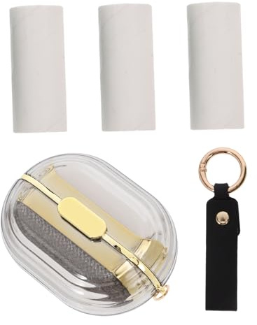 Mini Rullo Levapelucchi Riutilizzabile per Peli Animali con Ricariche | Compatto per Indumenti, Corpo in Abs e Pp, Design a Doppio Lato, Manico Semicircolare da Viaggio