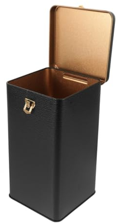 Holibanna Boîte à Thé En Métal Petite Taille Graphite Noir, Récipient à Thé En Vrac Avec Fermeture Sécurisée, Conserve Fraîcheur Et Arômes, Boîte De Rangement Multifonction Cuisine Et Bureau