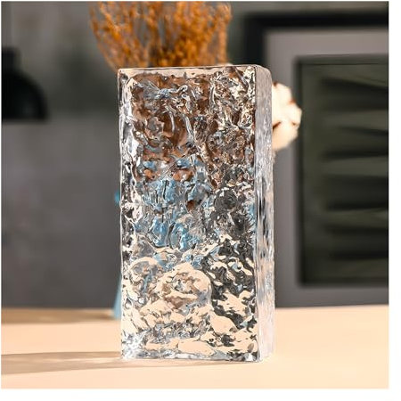 ZNQNDSR Seitige Glasbausteine ​​mit Hochtransparenter Eiskristall-Struktur Für Schlafzimmer- Und Wohnzimmerwände(1PCS)