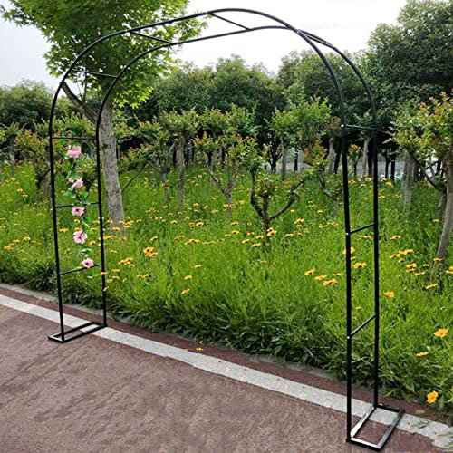 Großer Rosenbogen aus Metall, 19 mm, verzinktes Rohr, Rosenbogen, 1,2 m, 1,4 m, 1,8 m, 2,0 m, 2,4 m, 3,0 m, 3,5 m breit, 25 cm, langlebige Outdoor-Dekoration für Rosen und Reben