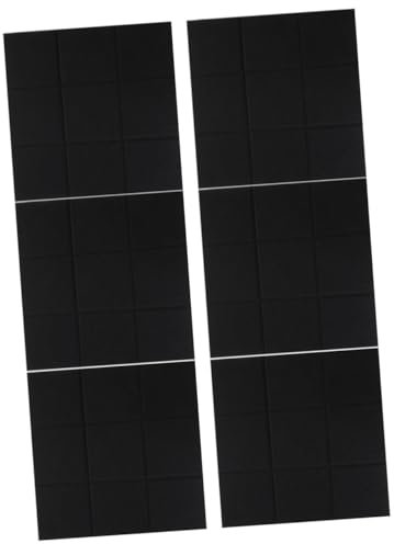 IMIKEYA 6 Pièces stickers muraux en feutre des murs son mur acoustique Panneau d'isolation phonique 9 blocs panneau d'isolation phonique pour mur Polyester Black