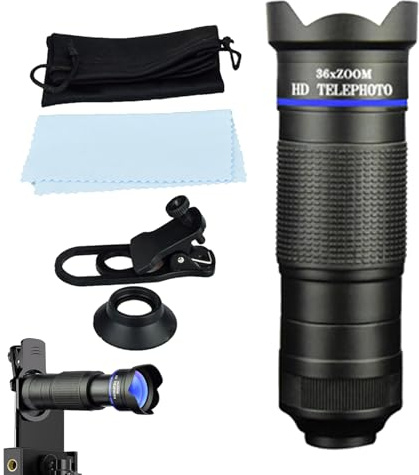 Monokulares Teleskop Für Smartphones HD Großes Sichtfeld Monokular mit | 4K-Auflösung Super-Zoomobjektiv Für Outdoor-Aktivitäten Mit & Freunden