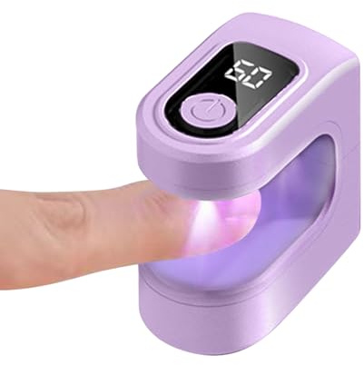 Générique Petite Lampe Uv Pour Ongles | Lampe À Ongles Portative USB Rechargeable - Lumière De Séchage D'ongles Avec Deux Modes De Minuterie Pour Voyage Et Manucure Maison Salon