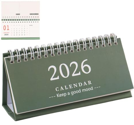 IEBTAWN 1 Pezzo Calendario Da Tavolo 2026 Con Rilegatura A Doppio Filo Calendario Da Tavolo Ribaltabile Da Luglio 2025 A Dicembre 2026