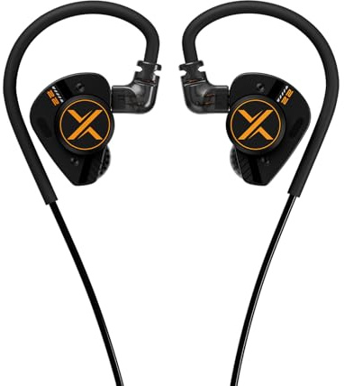 Fanmusic ooopusX Op.22 - Cuffie intrauricolari con due driver dinamici ad armatura bilanciata, opzioni di sintonizzazione regolabili (3,5 mm senza microfono)