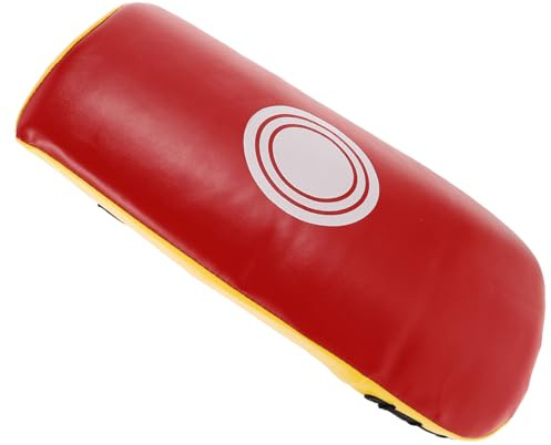 TOYANDONA Almohadilla de Patada para Taekwondo Doble Objetivo Roja y Amarilla, Equipo de Entrenamiento Adultos, Almohadillas de Karate con Protección de Manos y Brazos para Boxeo en Casa