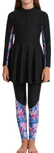 Happy Cherry Swimming Costume Muslim Girls Modest Burkini Swimwear
