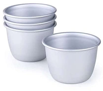 lakeland Mini Pudding Basins 209ml Set of 4 – Even Heat Distribution Perfect for Steamed Puds