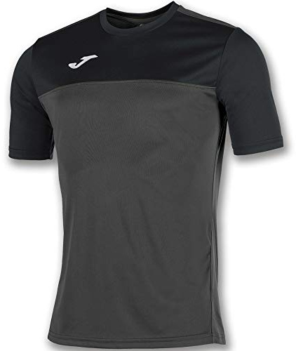 Joma Men's Sports T-Shirt, 6XS – 3XL – Breathable and Quick-Drying, Ideal for Running or Gym – Winner Anthracite Black