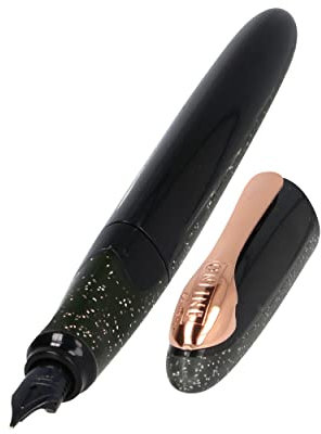 Online Füller Air Stardust, hochwertiger Füller in ergonomischem Dreiecks-Design, Iridiumfeder, Federstärke medium, nachfüllbar mit Standardpatronen