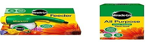 Miracle-Gro Feeder Unit filled with All Purpose Soluble Plant Food, Connects Straight to a Garden Hose & All Purpose Soluble Plant Food, 1 kg