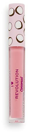 I Heart Revolution, Tasty Coconut Lipgloss, Hydrating & Non-Sticky Coconut Scented Formula, Coconut Sugar, Pink, 2.2ml