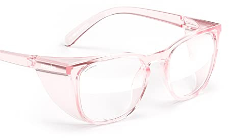 Stoggles Square Z87.1 Certified Polycarbonate Safety Glasses, Scratch & Shatter-Proof, Blue-Light & UV Blocking Lens, Top & Side Shields, Anti-Fog Dip Coated, Durable, Protective & Stylish Eyewear