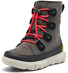 Sorel Youth Unisex Little Children's Explorer Lace Waterproof Boots - Jet, Black - Size 10
