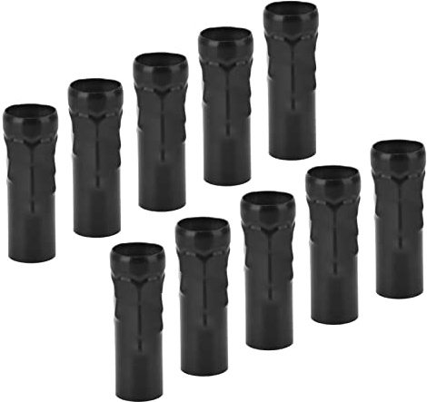 Bougie Lampe Titulaire Tube 10 Pcs E14 Métal Tube Tête De Lampe Boîtier Fer Pour 25x80mm Lustre En Cristal Panneaux Et Unités Noir