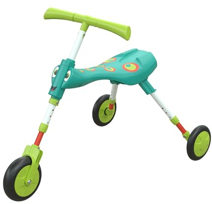 Scuttlebug XL 3-Wheel Foldable Ride-On Tricycle for kids Ages 2-4, Antennae Handlebar, Growable Trike to Develop Balance and Coordination, XL Wheels for Super Fun Off-Road Adventures