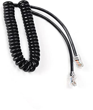 Dioche HM 207 Câble de Microphone à Main Câble de Microphone à Main en PVC Câble de Microphone à Main PVC Rj‑45 vers Rj‑45 pour HM‑151 IC‑7000 IC‑7100