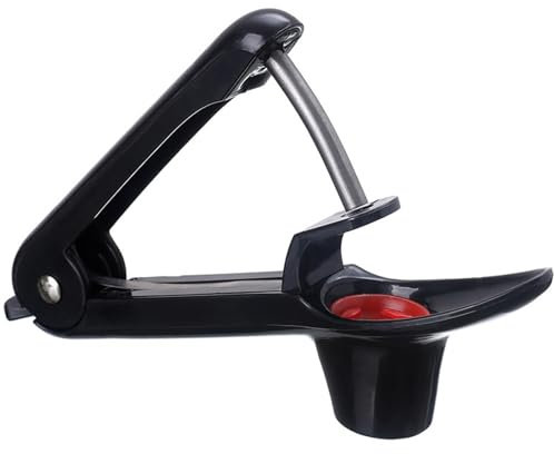 Dafape Herramienta Deshuesadora Cerezas, Herramienta Descorazonadora Cerezas De Acero Inoxidable Removedor Huesos Frutas Aceitunas Cerezas Semillas Cereza Ensalada Cocina Pastelería Duradera (Negro)