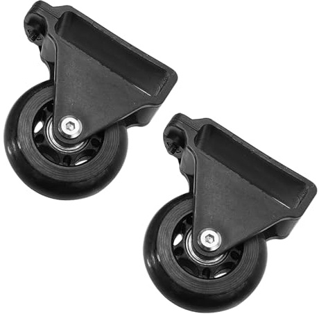 OSALADI 2 Pièces Échelle Roues Échelle Roues Échelle Accessoires De Déplacement Roues D'Échelle Pliantes Roulette Rétractable Télescopique Échelle Chargée Roue en