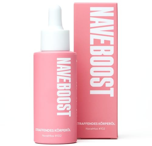 Naveboost Huile corporelle raffermissante contre la cellulite - Renforcement des tissus conjonctifs pour le ventre, les jambes et les fesses - Formule naturelle avec extrait d'algues Lipout™ 3