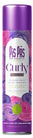 PisPás Shampoo Secco Curly – Shampoo Secco per Ricci, Definisce e Rinfresca Senza Residui, Ideale per Capelli Ricci e Texturizzati