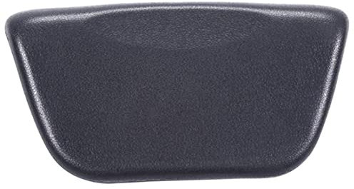 Almohada de baño de piel sintética, cojín de spa ergonómico para la cabeza y el cuello, para el hogar, jacuzzi, accesorios para el hogar, color negro