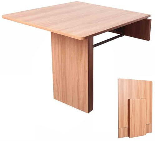 LRHELPBNR Mesa De Pared Plegable, Mesa Plegable Multifuncional con Estante Abierto Y Tablero, Escritorio De Pared Plegable para Cocina, Salón Y Comedor(A)
