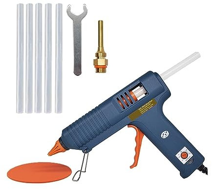 Pistola per colla a caldo Pistola per colla a caldo Pistola per colla a temperatura regolabile Ugello per pistola per colla Stick di colla da 11 mm Pistola per colla a caldo professionale per us
