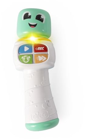 Chicco Microfono Giocattolo per Bambini 18-36 Mesi, Gioco elettronico Musicale Prima Infanzia, modalità di Gioco 4in1, Microfono interattivo con Effetti Divertenti, Melodie, Suoni e Luci