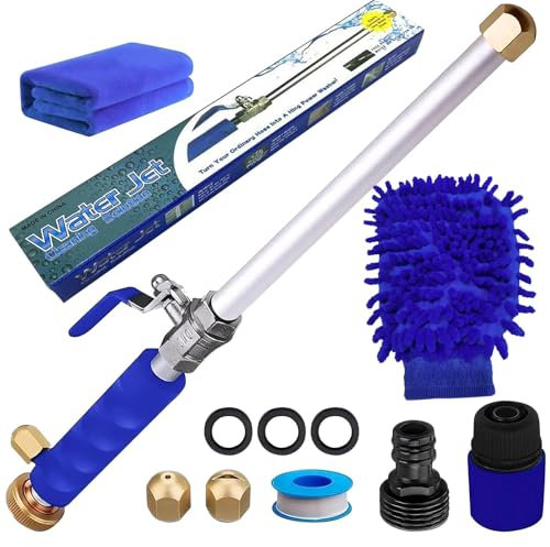 Lancia Idropulitrice, Pistola Acqua Giardino, Idropulitrice Bacchetta Estensibile, Ugello 2 In 1 Per Tubo Da Giardino, Compatta E Leggera