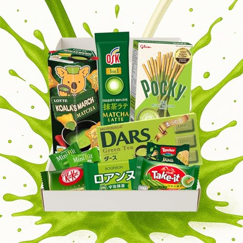 Matcha Lover Chocolate & Candy Assortment Snack Box – Premium Japanese Snacks, Chocolates & Sweets – Unique Gift for Women, Birthday Treats, Aesthetic Matcha Goodness