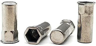 Metall-Blindnietmuttern, Einpressmuttern, Edelstahl SUS304 Reduzierkopf Sechskantnietmutter Versiegelt Mehrere Größen(M8 (5pcs))
