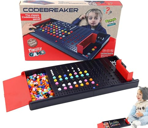 Gazocua Code-Breaking-Brettspiel | Lustiges intelligentes 3D-Brettspiel | Kinderreisespiele Mint-Lernspielzeug zur Entwicklung der Hand-Augen-Koordination und des strategischen Denkens